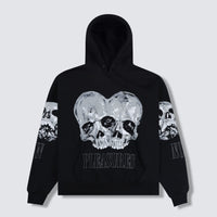 Double Skull Hoodie - Black