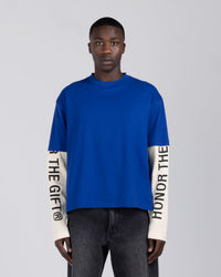 Double Sleeve Long Sleeve - Blue