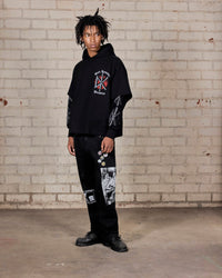 Kennedys layered Hoodie - Black