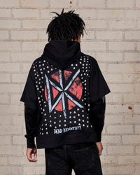 Kennedys layered Hoodie - Black