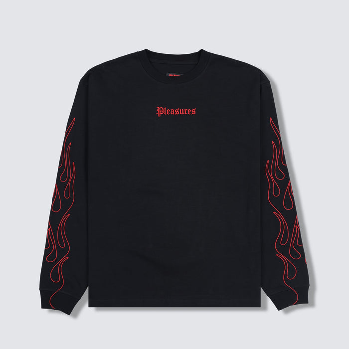 Fiery Heavyweight Long Sleeve - Black