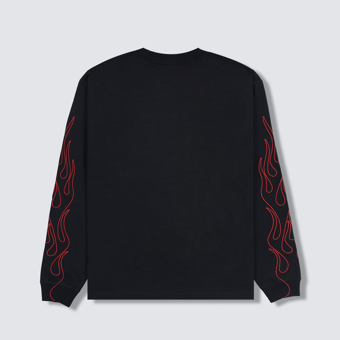 Fiery Heavyweight Long Sleeve - Black