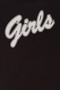 Girls Baseball Tee - Black