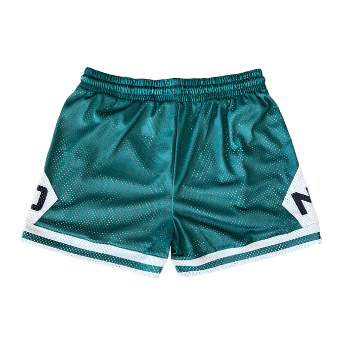 Never Script Mesh Shorts - Spartan Green