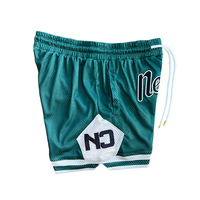 Never Script Mesh Shorts - Spartan Green