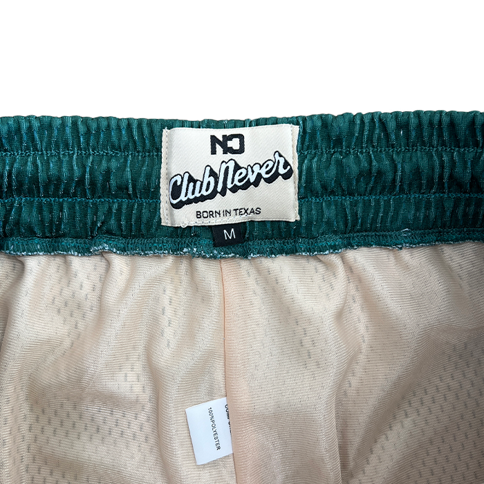 Never Script Mesh Shorts - Spartan Green
