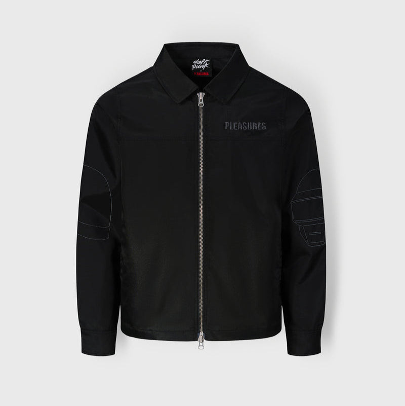 Daft Punk Helmets Nylon Work Jacket - Black