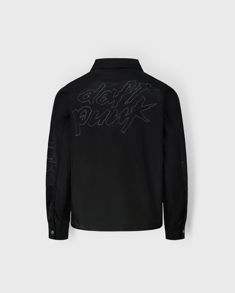 Daft Punk Helmets Nylon Work Jacket - Black