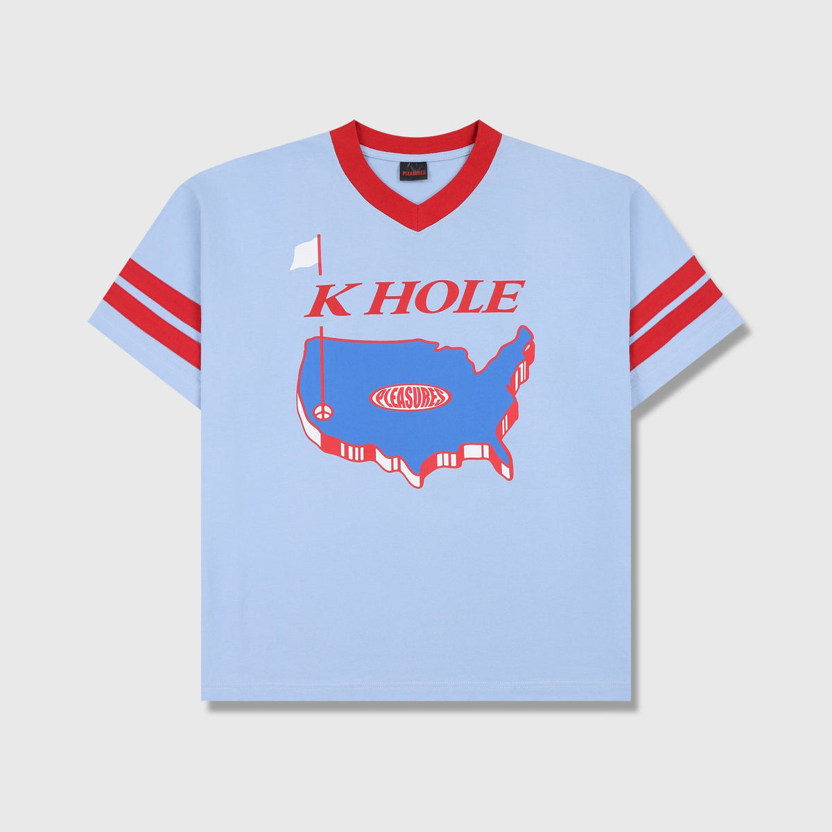 Hole V-Neck Jersey