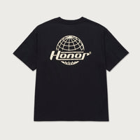 Honor Globe Logo Tee - Black