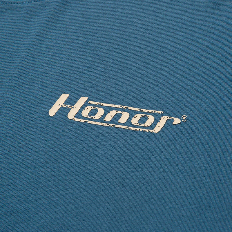 Honor Globe Logo Tee - Blue