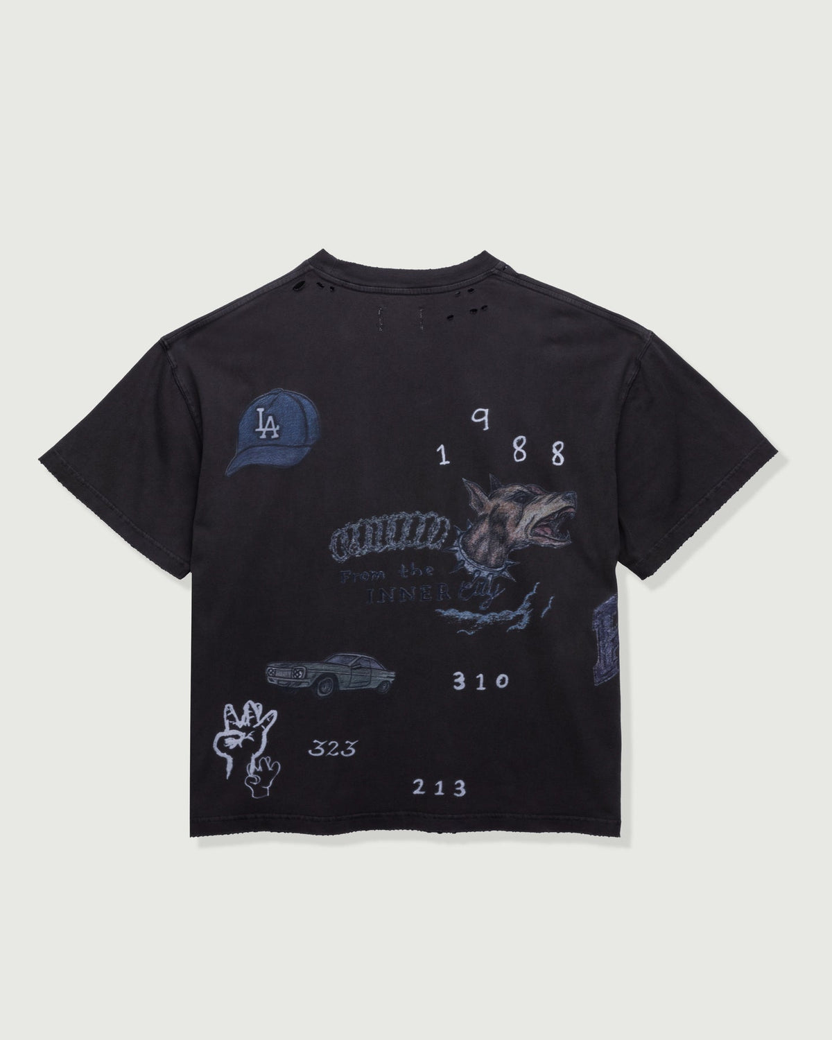 All Over Los Angeles Tee - Black