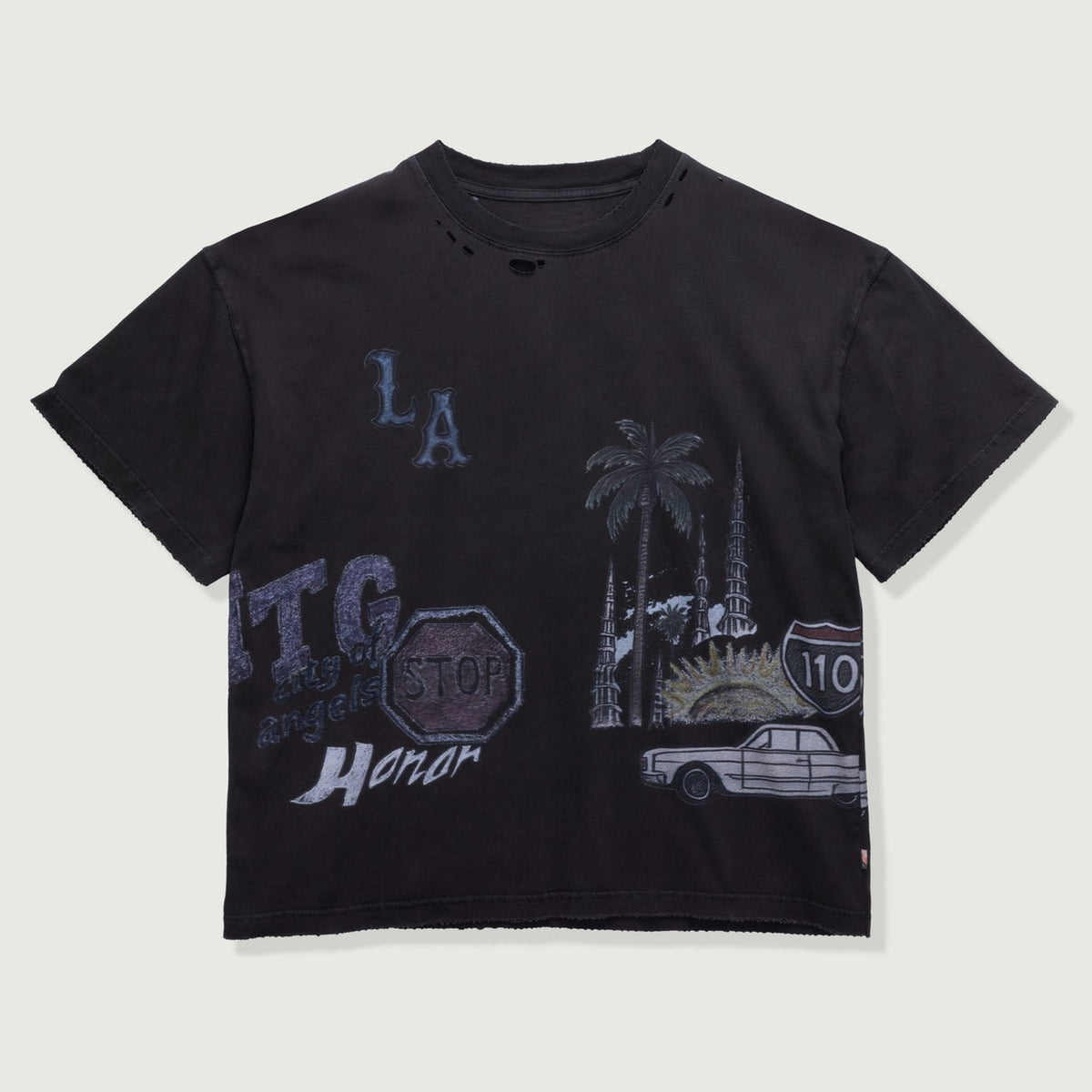 All Over Los Angeles Tee - Black