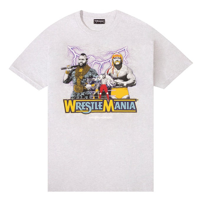 Hulk Hogan VS Mr. T Tee - Ash Heather