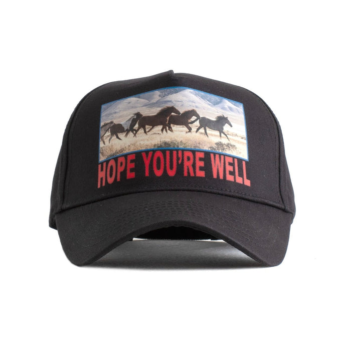Horses Trucker Cap - Black