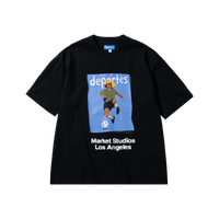 Illustrated Soccer Tee - Black