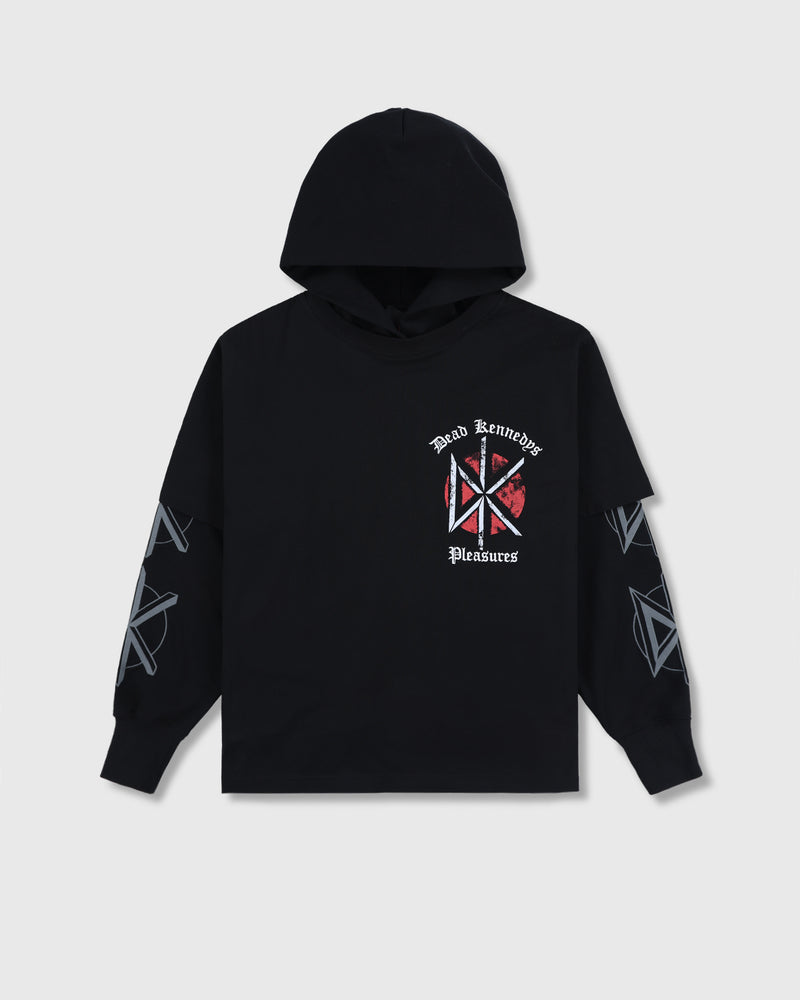 Kennedys layered Hoodie - Black