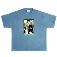Kintaro Box Tee - Aqua