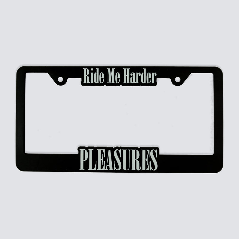 Ride Me License Plate Frame - Black