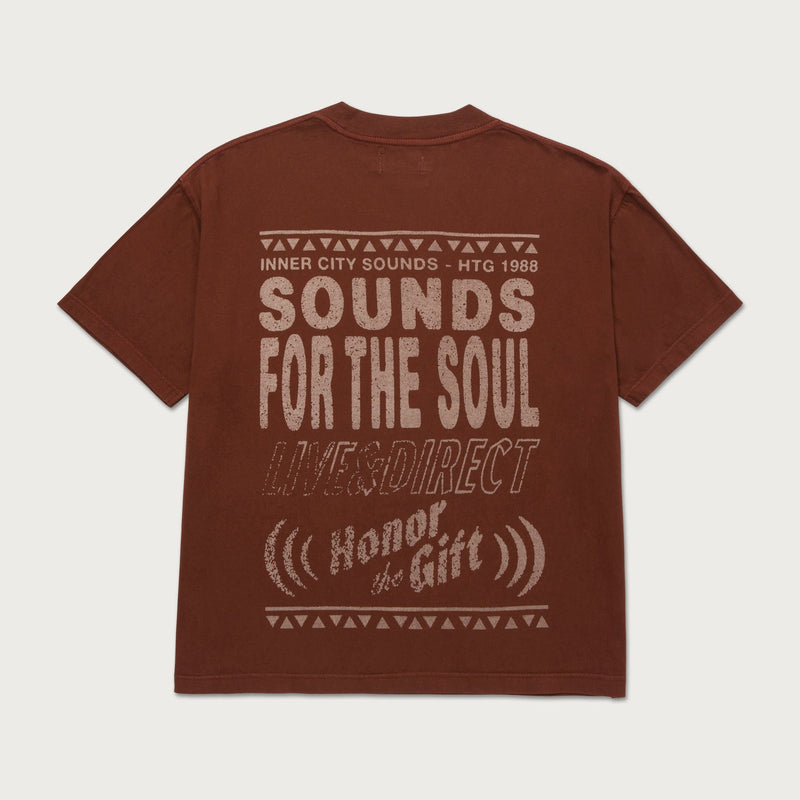 Live and Direct Tee - Brown