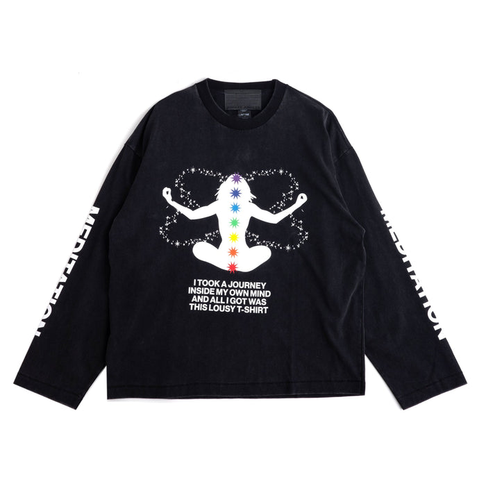 Meditation Long Sleeve Tee - Black