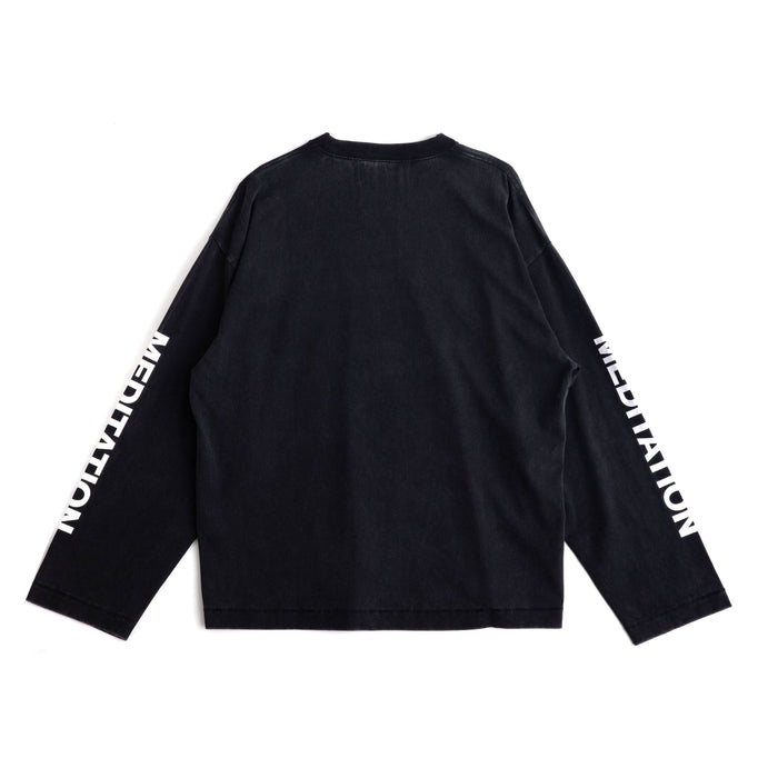 Meditation Long Sleeve Tee - Black