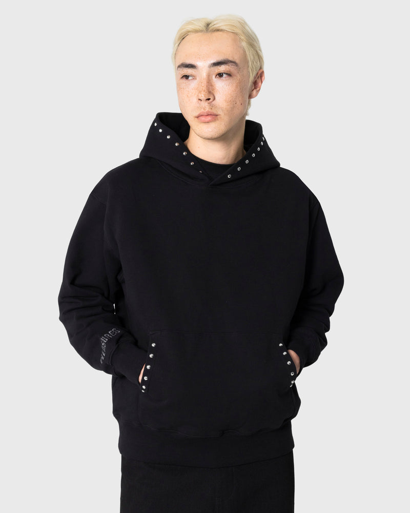 Daft Punk Lucky Studded Hoodie - Black