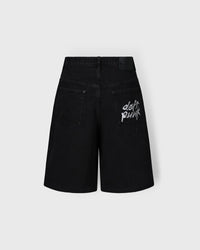 Daft Punk Lucky Studded Jorts - Black