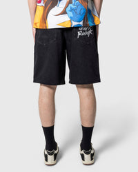 Daft Punk Lucky Studded Jorts - Black