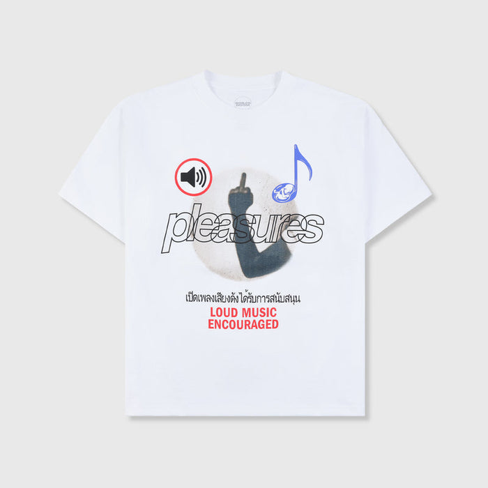 Loud Music Tee - White