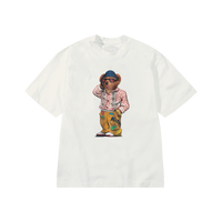 Folk Fitted Bear Tee - Cream