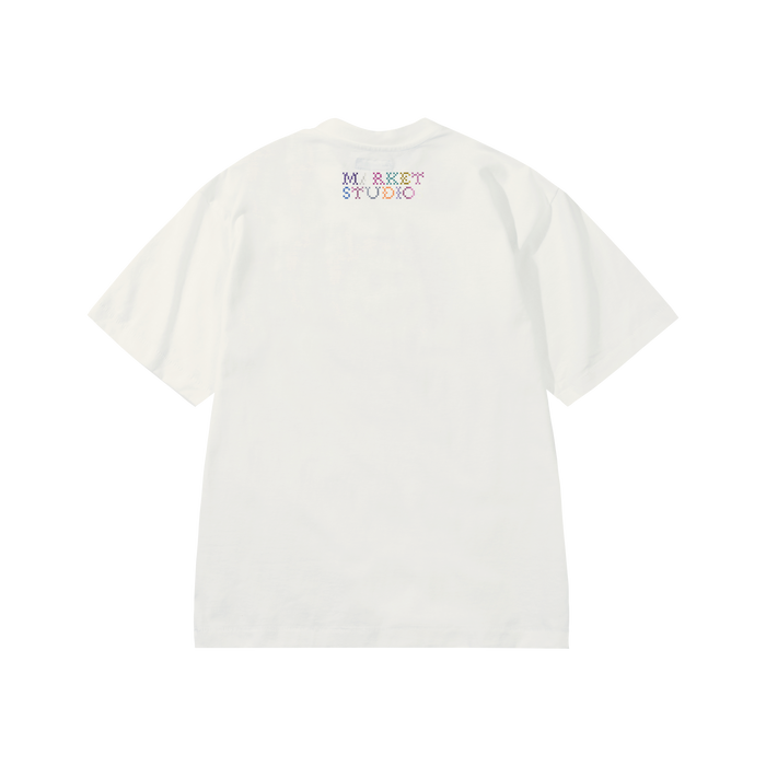 Folk Fitted Bear Tee - Cream
