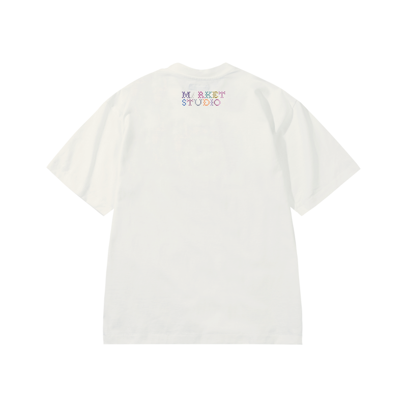 Folk Fitted Bear Tee - Cream