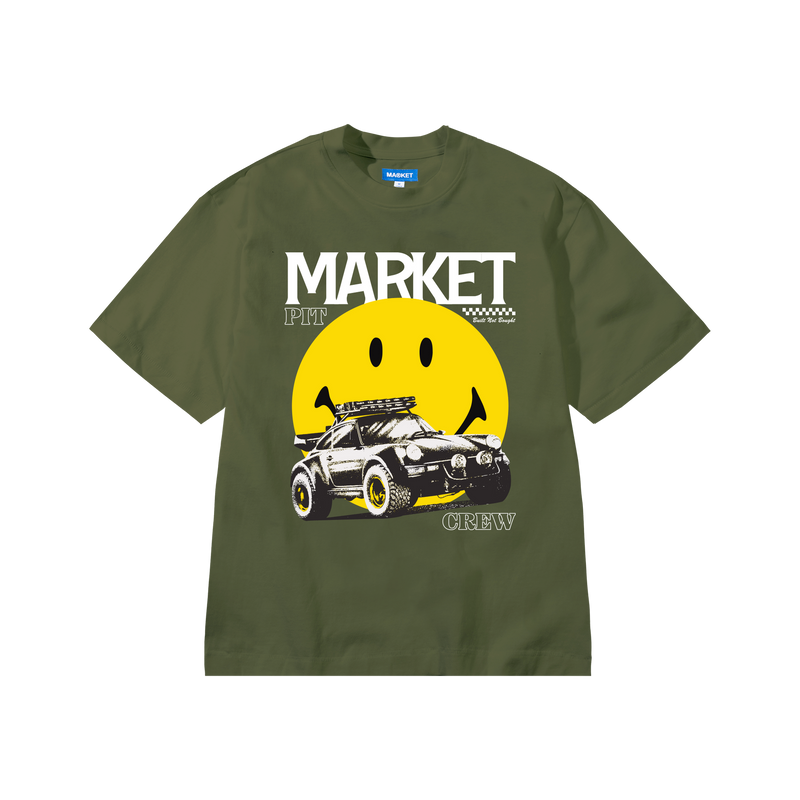 Smiley All Four Tee - SphagnumOlive