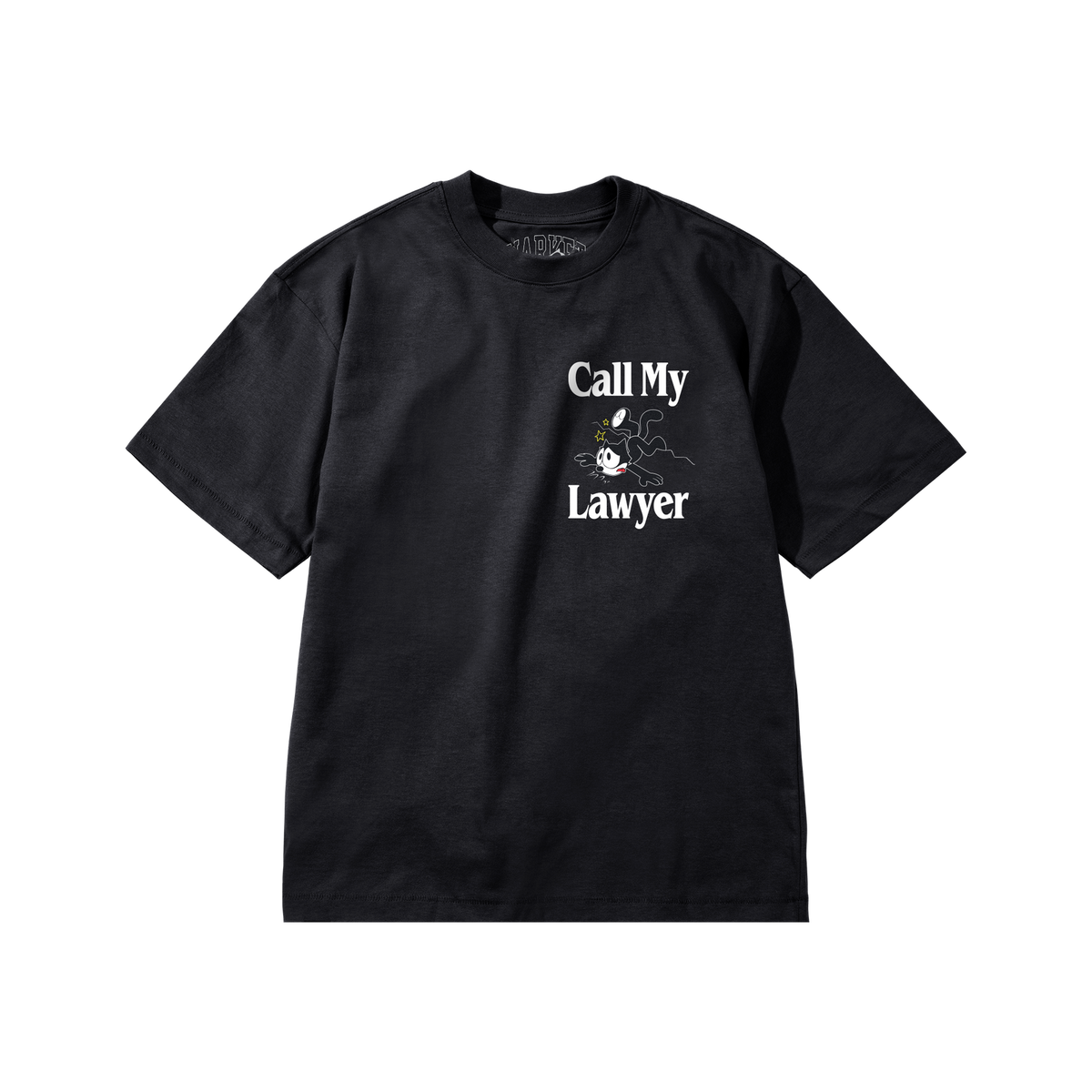 Felix the Cat Call My Lawyer Tee - Vintage Black