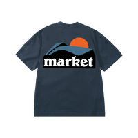 On the Horizon Tee - Dusty Blue