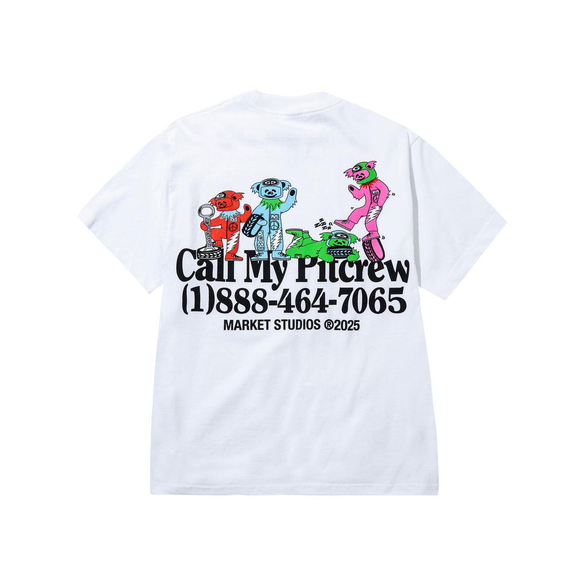 Grateful Dead Call My Pitcrew Tee - White