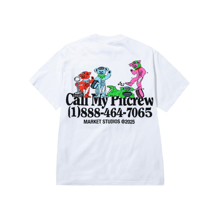 Grateful Dead Call My Pitcrew Tee - White