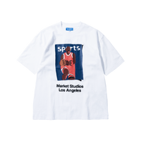 Illustrated Basketball Tee - White