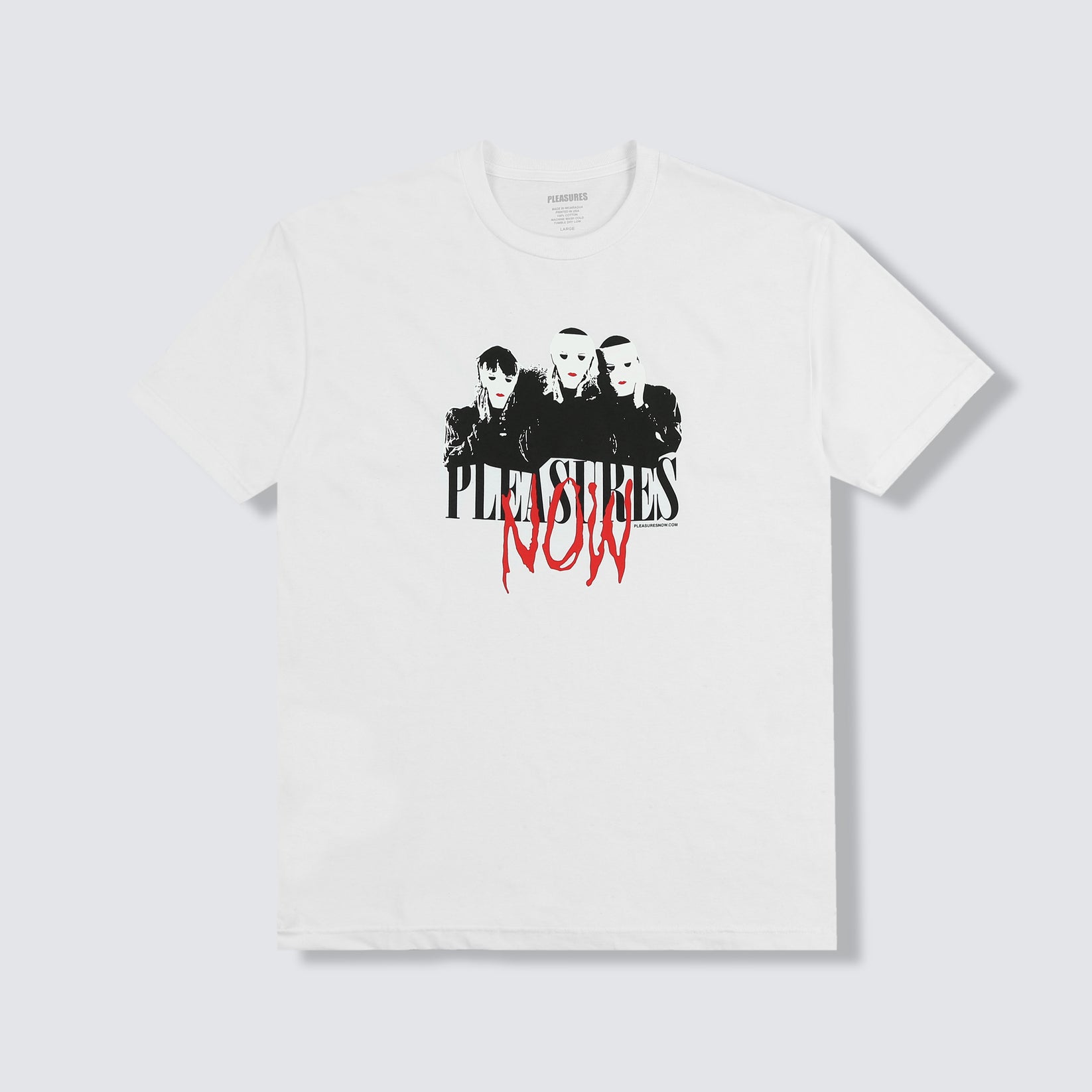 Masks Tee - White – Club Never