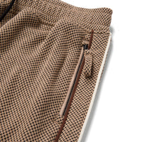 Novelty Knit Track Pant - Brown