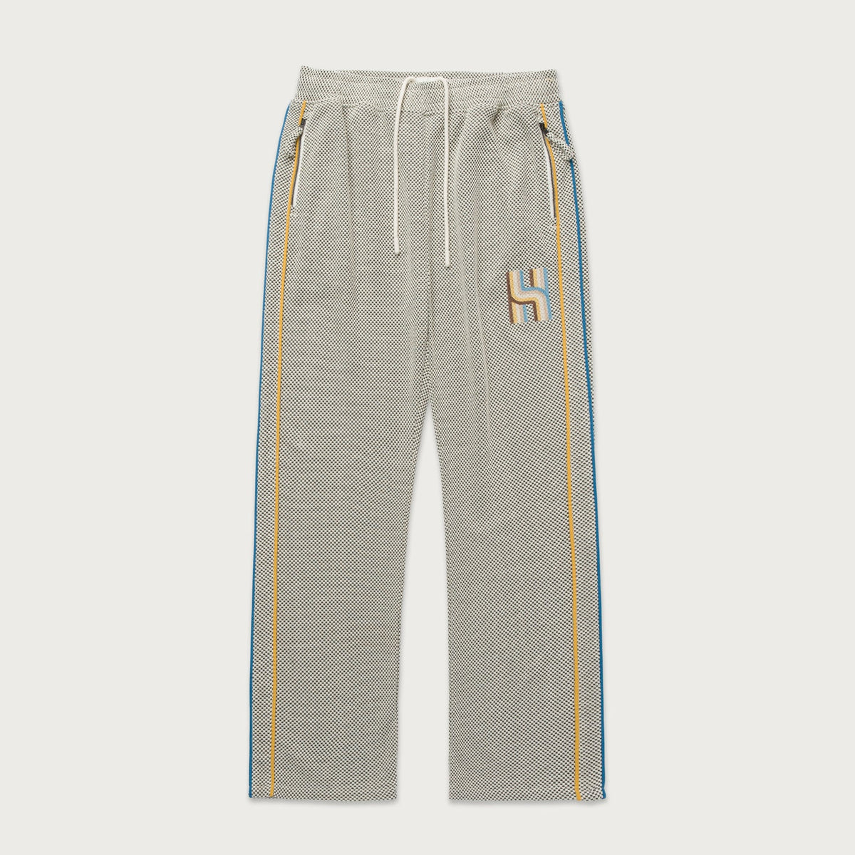 Novelty Knit Track Pant - Cream