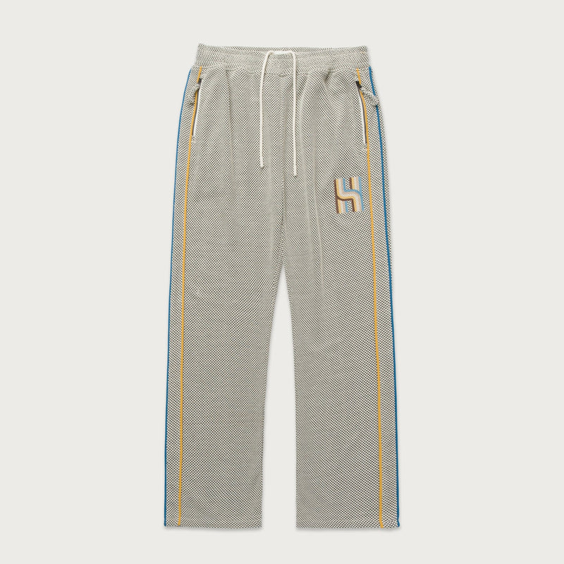 Novelty Knit Track Pant - Cream