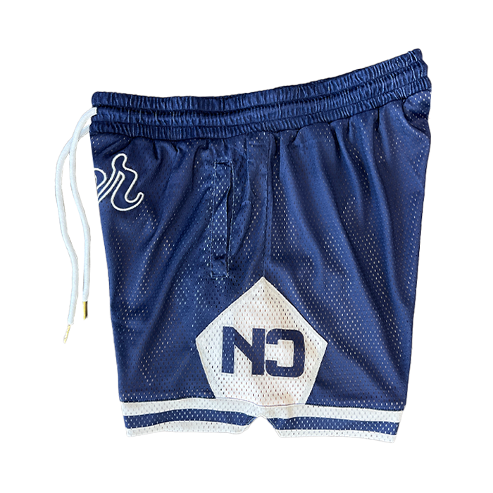 Never Script Mesh Shorts - Navy