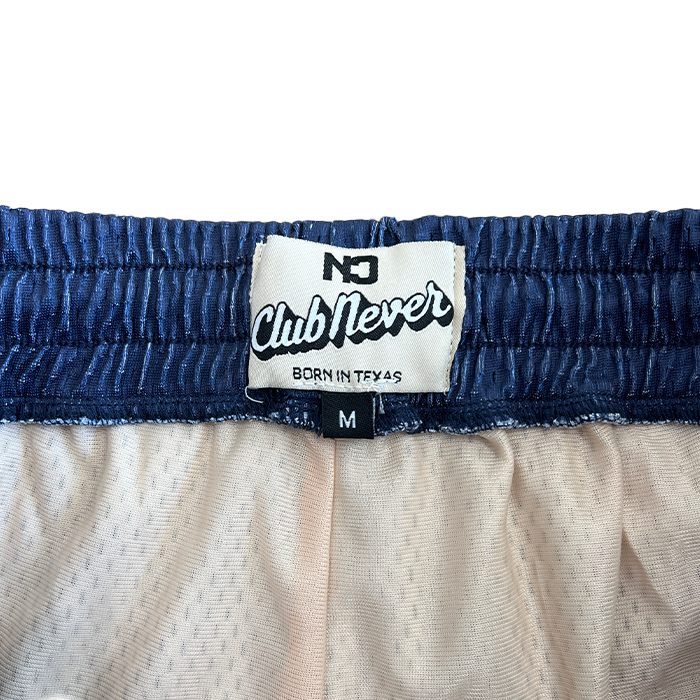 Never Script Mesh Shorts - Navy