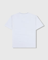 Cut Here Heavyweight Tee - White