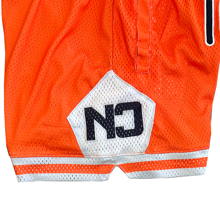 Never Script Mesh Shorts - Halloween