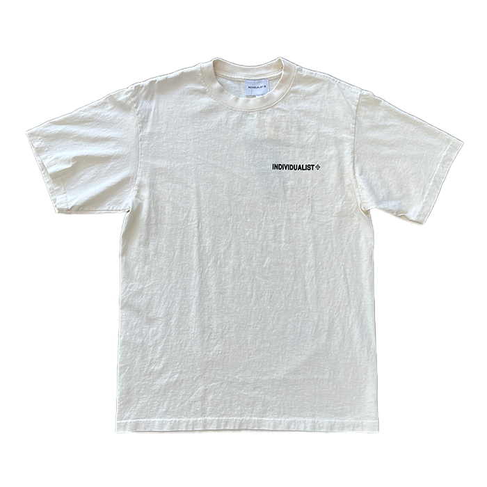 Painted Logo Tee - Cream