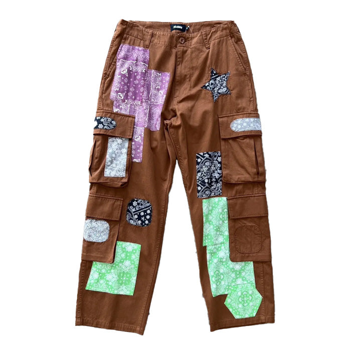 Patchwork Cargo Pant - Brown