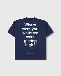 Question Mark Tee - Navy